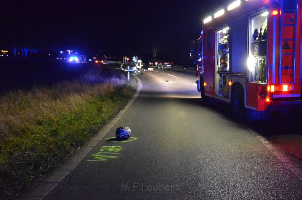 Schwerer VU PKW Roller Koeln Porz Libur Liburer Landstr P009.JPG